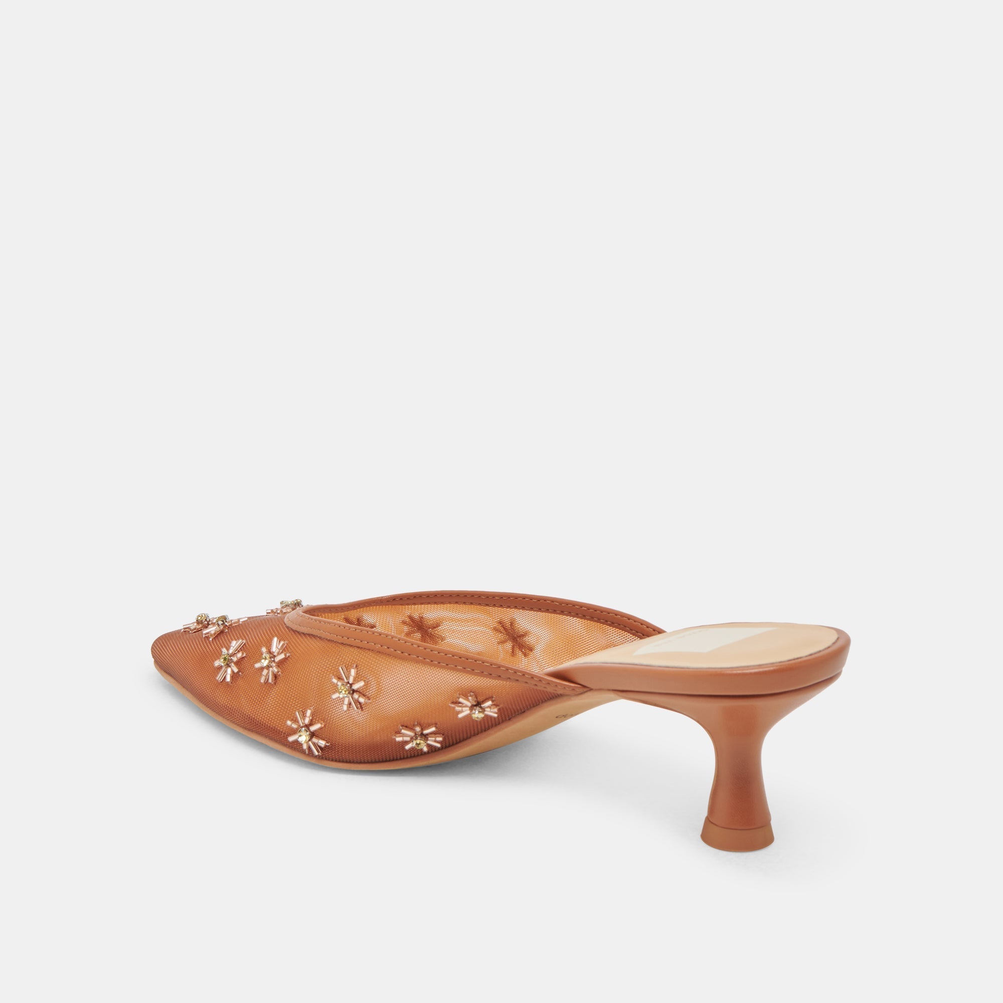 CLARA WIDE HEELS SADDLE MESH