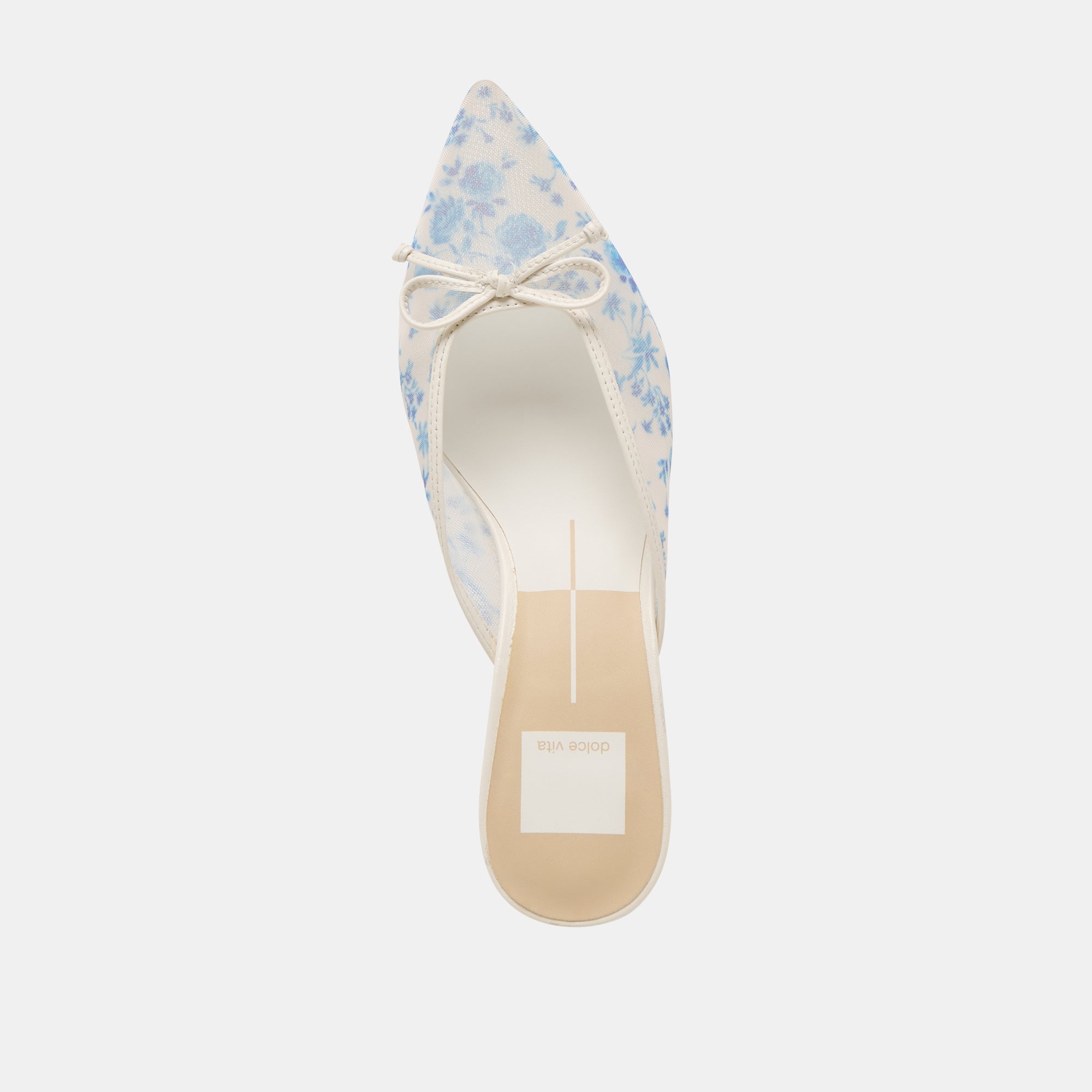 CLEO HEELS BLUE FLORAL MESH