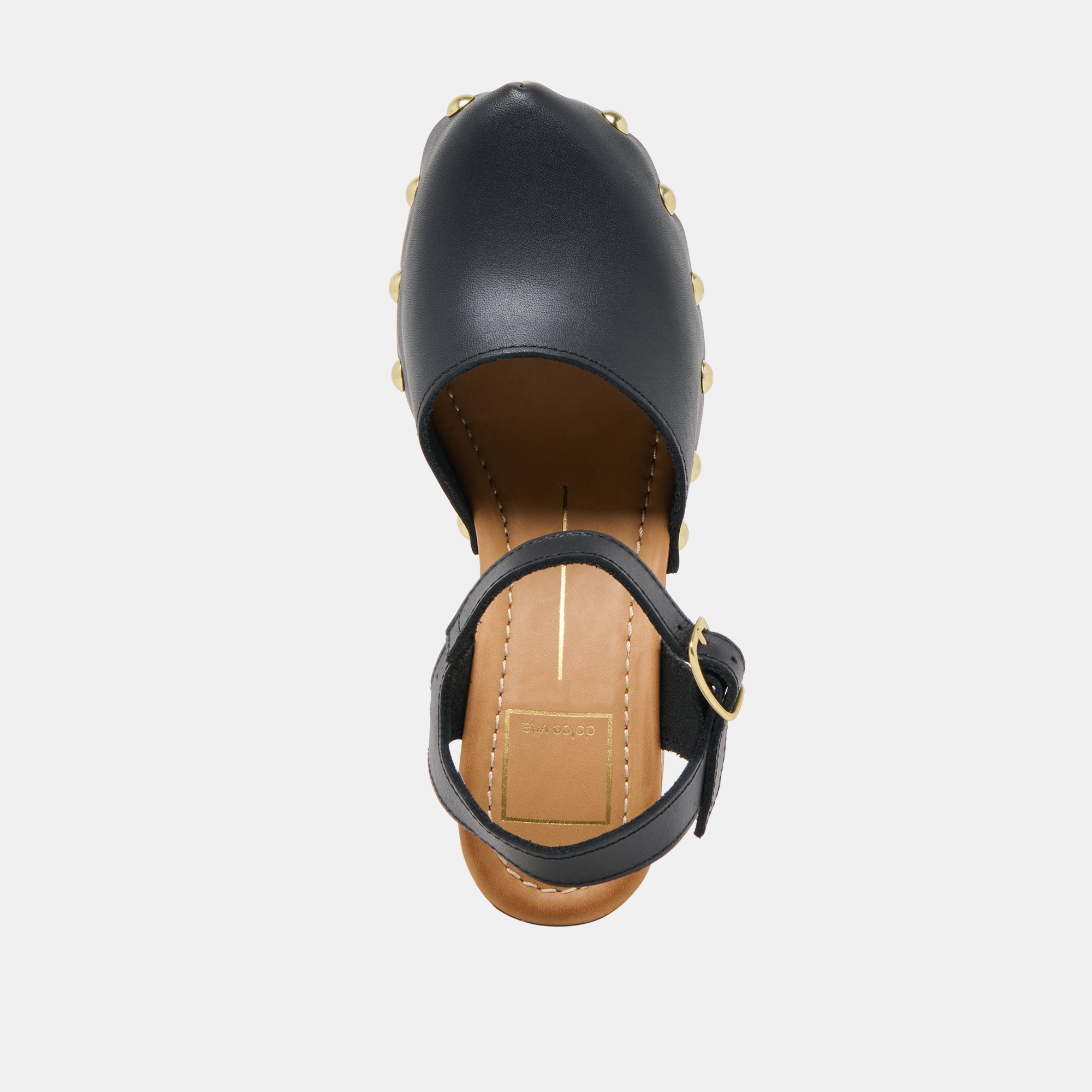 CLOVER HEELS BLACK LEATHER