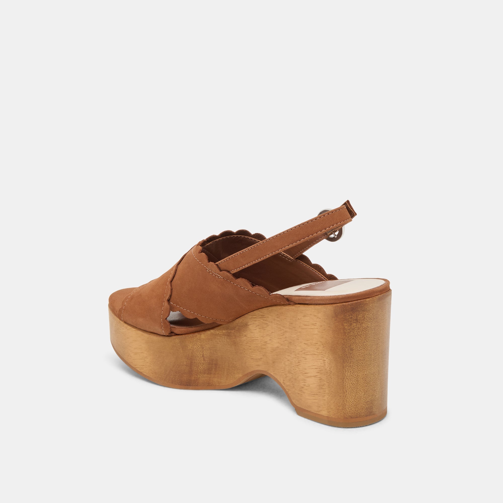 DILION WEDGES DARK SADDLE NUBUCK