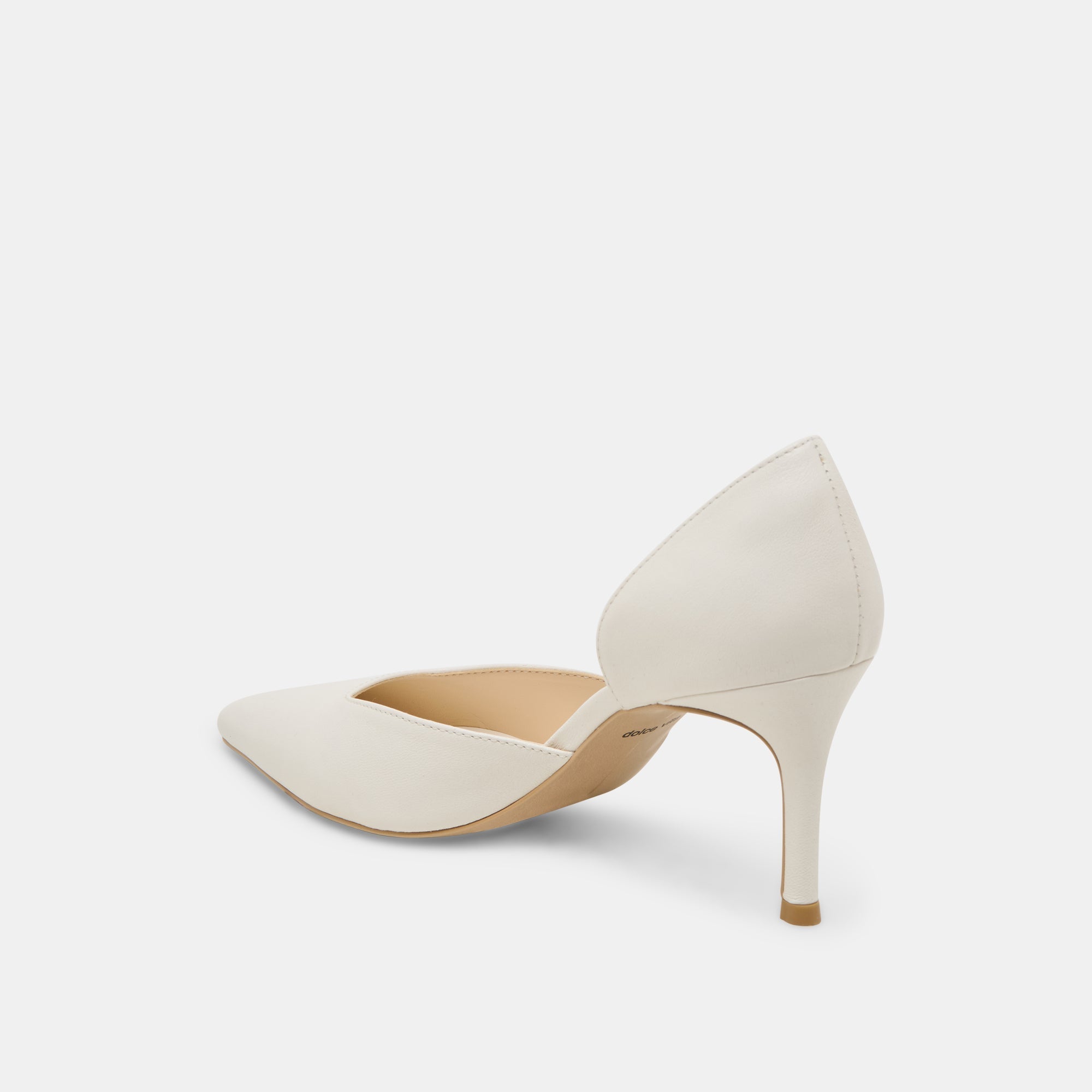 ELOY HEELS WHITE LEATHER