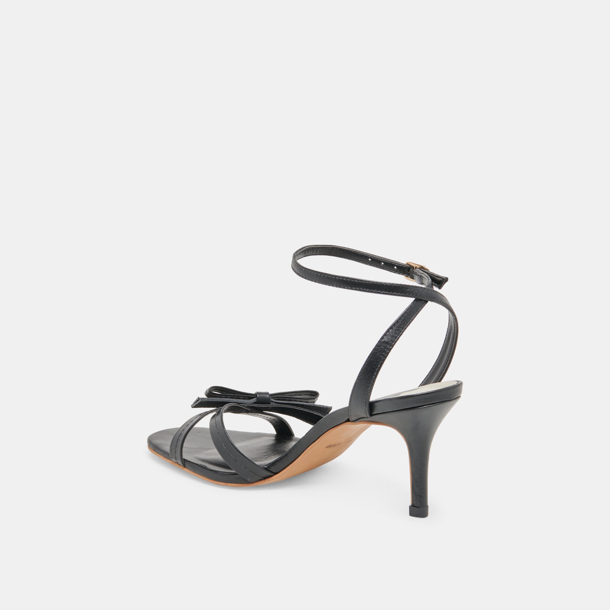 GALOR HEELS BLACK LEATHER