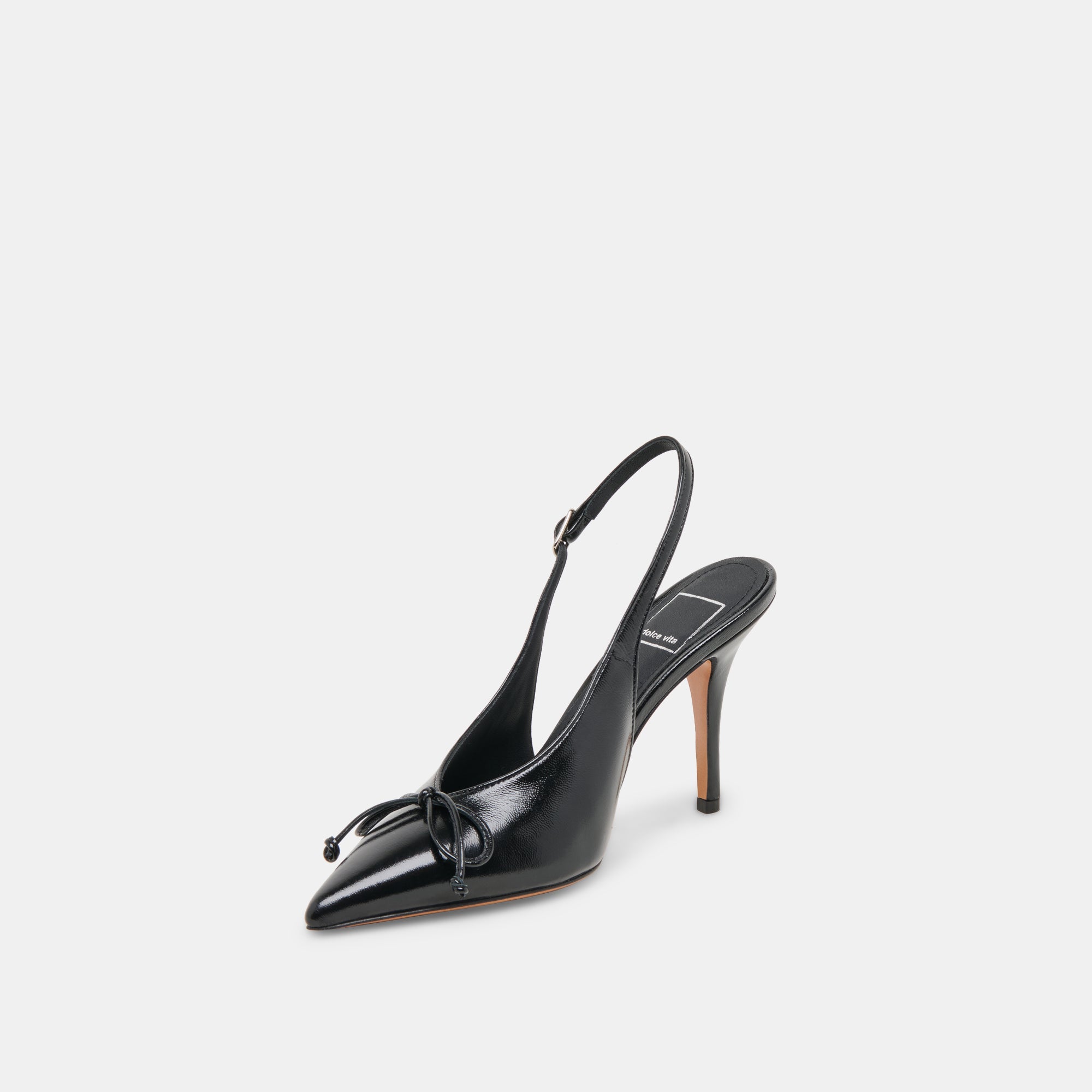 GEENA HEELS BLACK LEATHER
