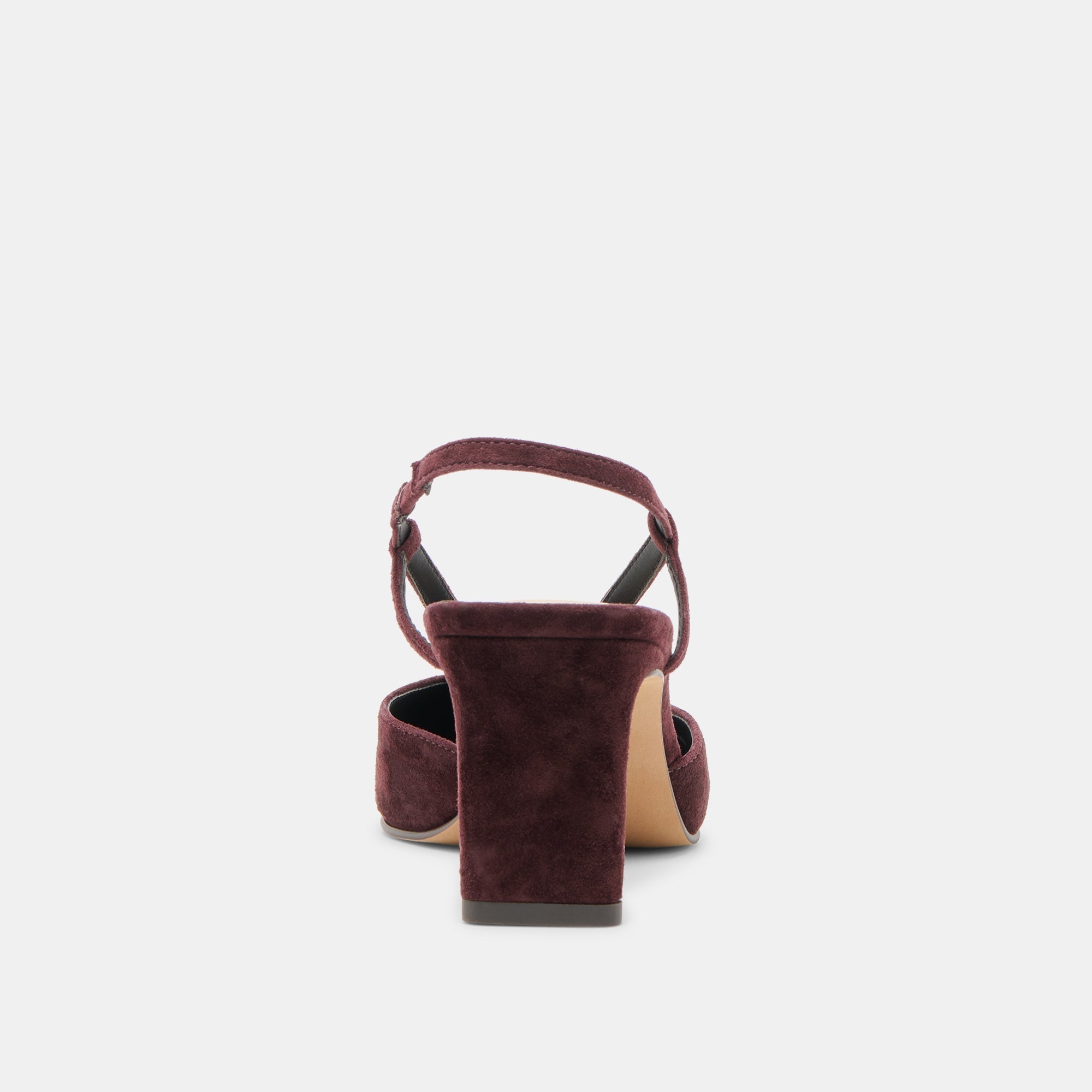 GINAY HEELS MULBERRY SUEDE