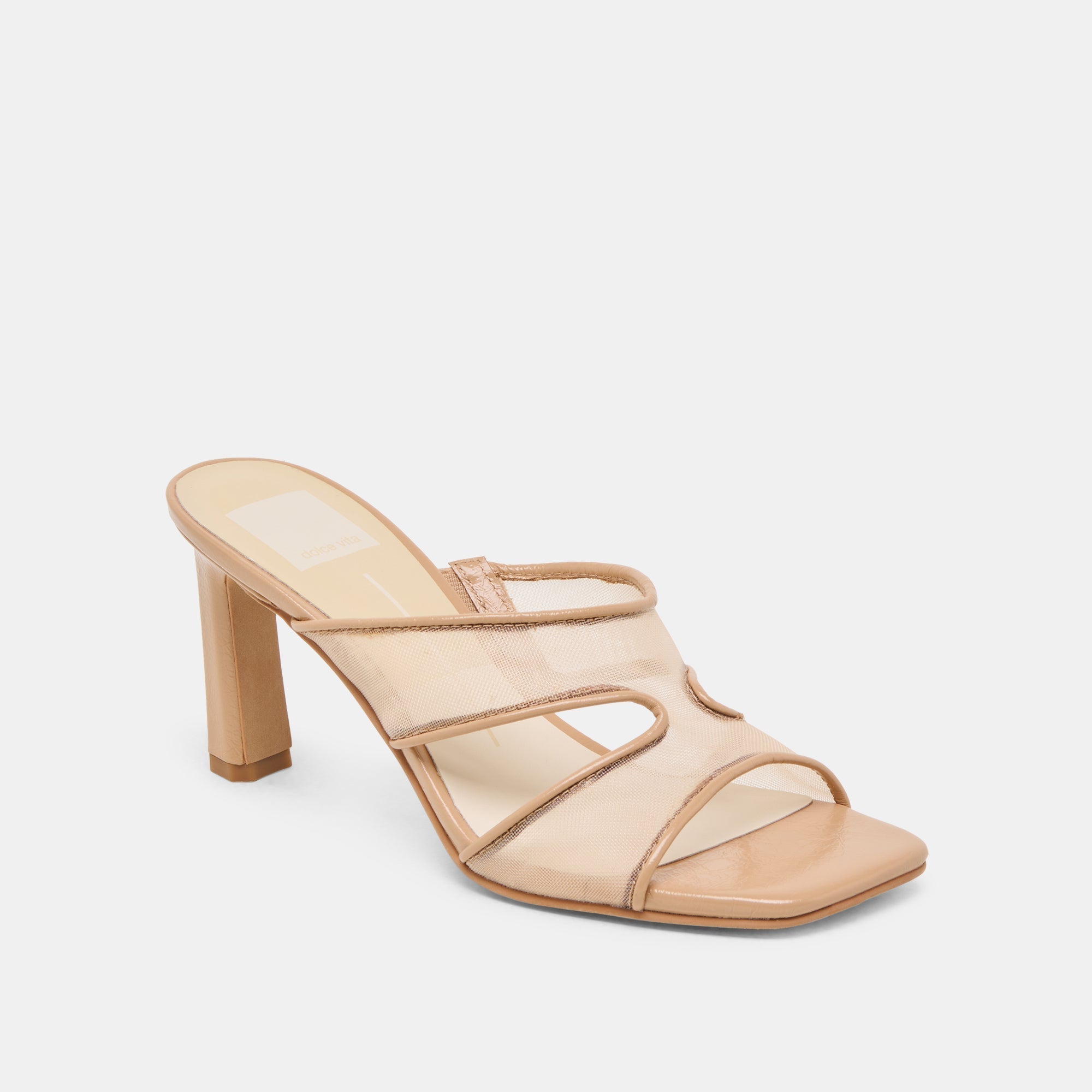 GITEL HEELS LIGHT TAN MESH