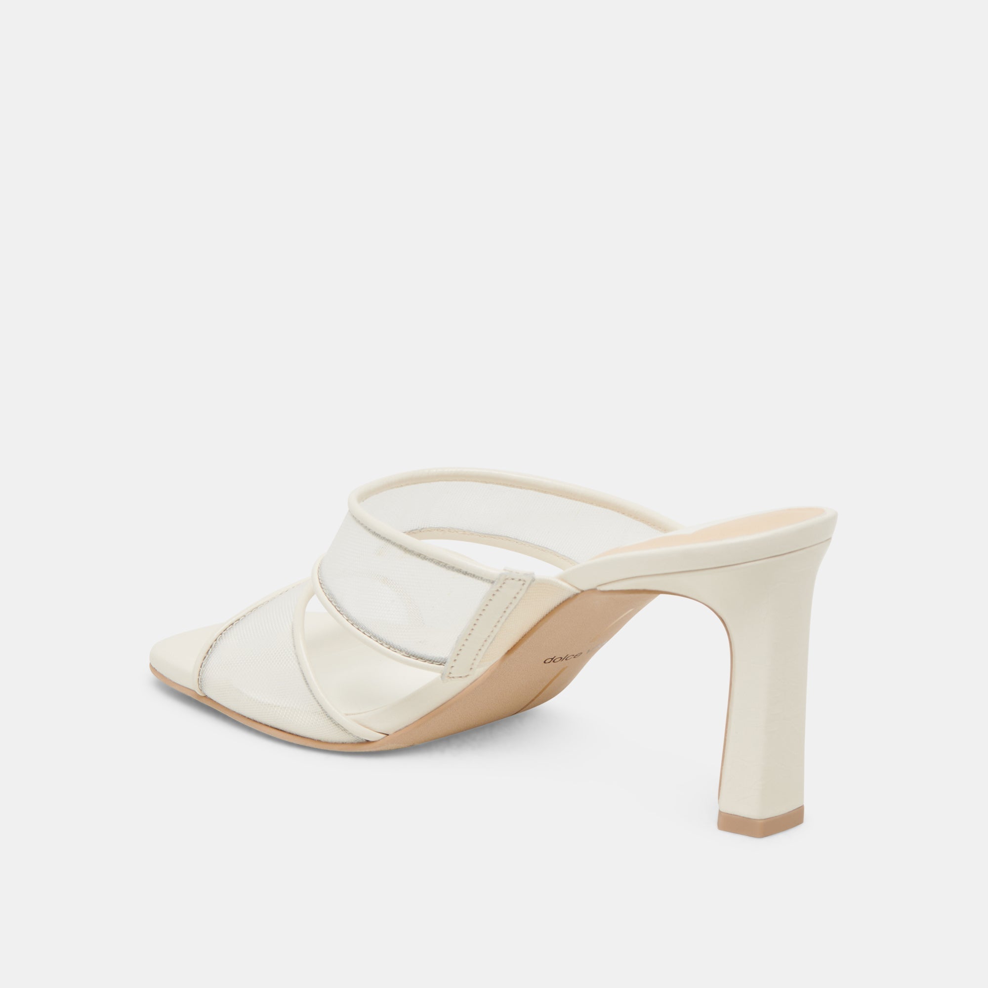 GITEL HEELS OFF WHITE MESH