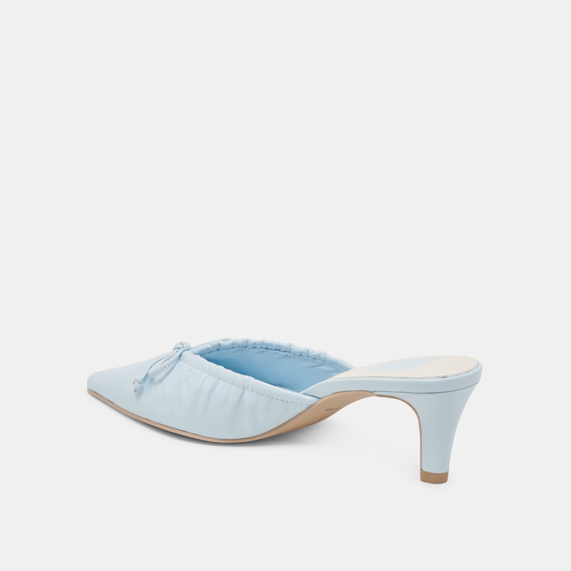 KAIRI MID HEELS ICE BLUE CRINKLE PATENT