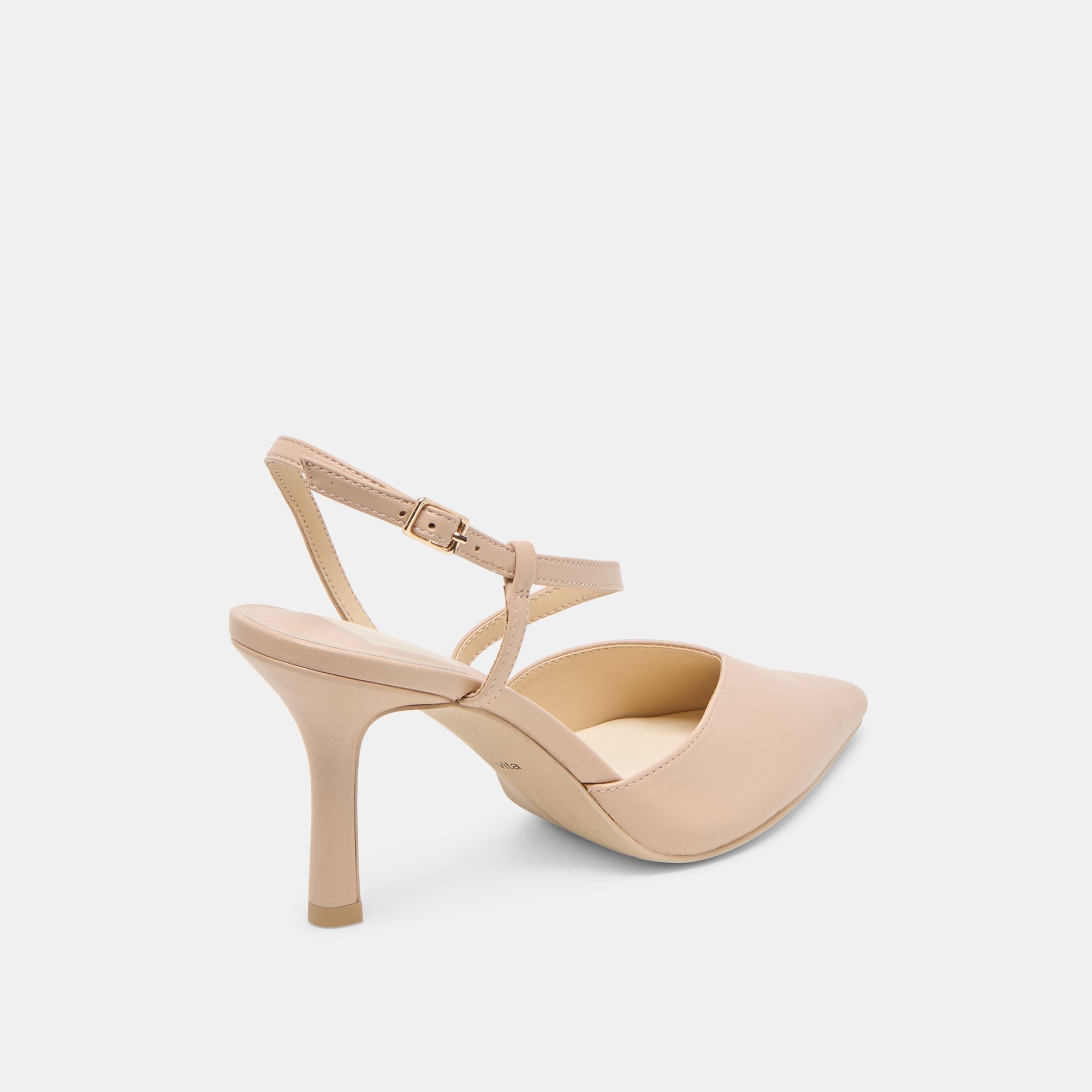 KAMRA HEELS BEIGE LEATHER