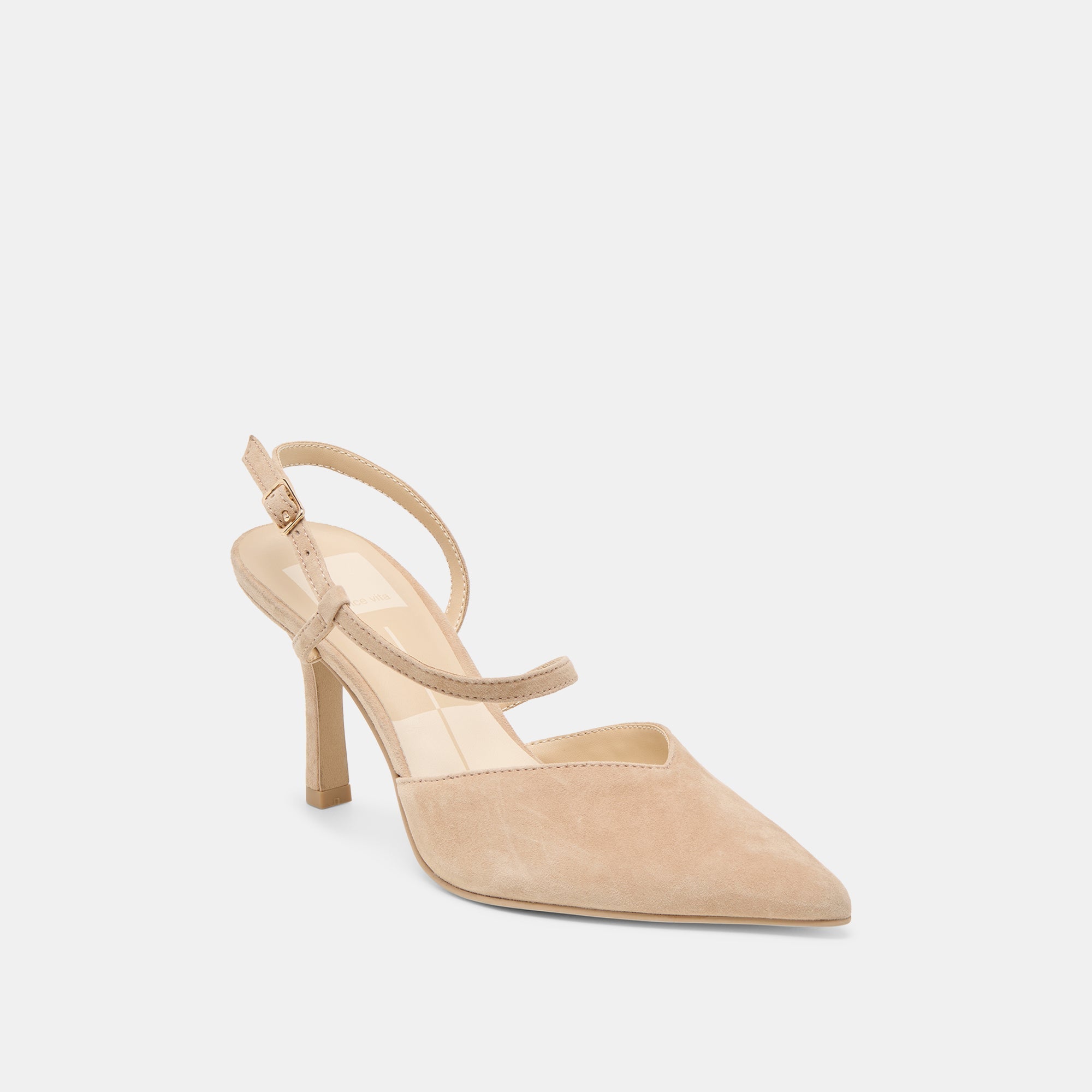 KAMRA HEELS CAMEL SUEDE