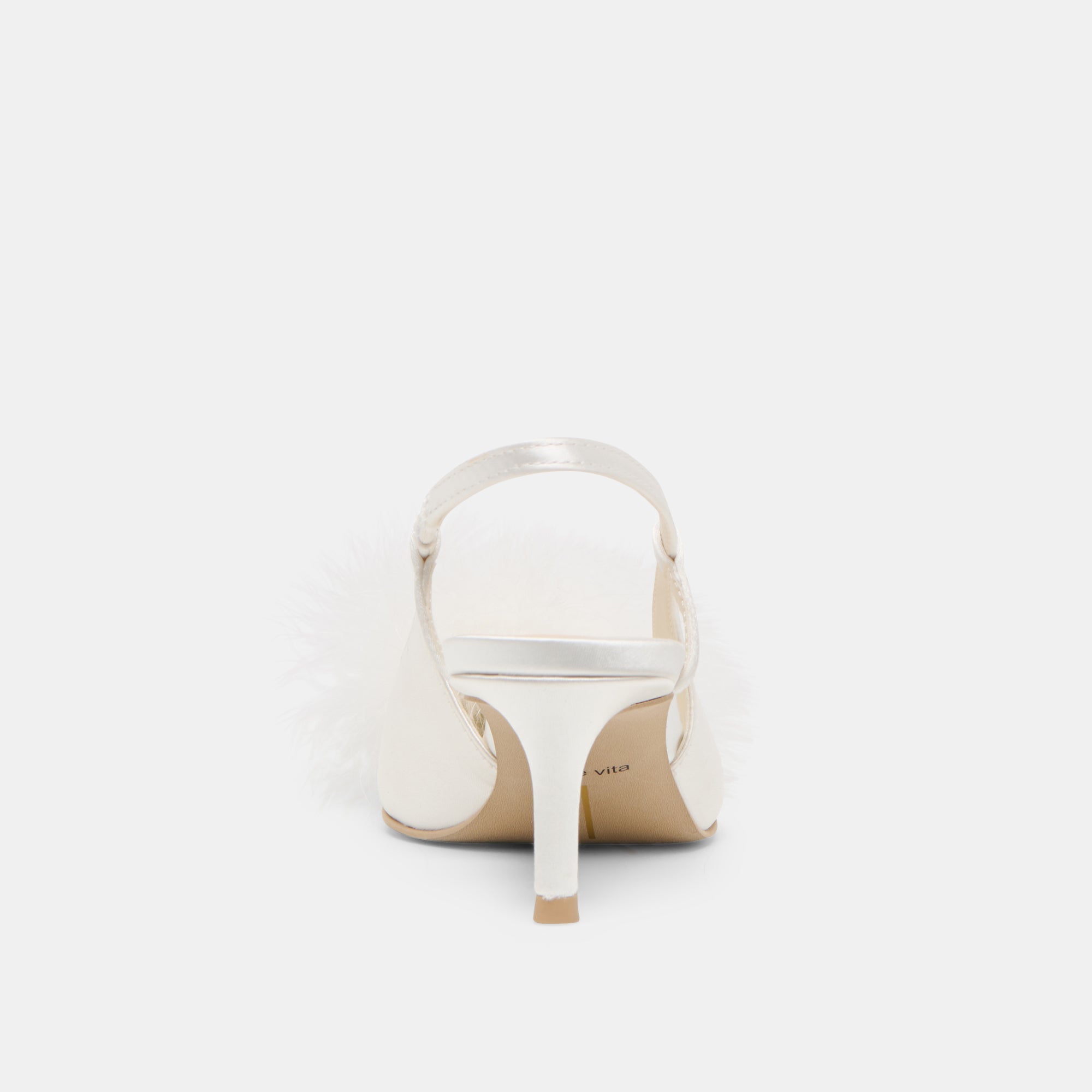 KAMY HEELS TRUE WHITE SATIN