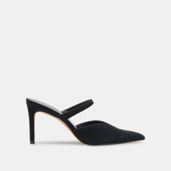 KANIKA WIDE HEELS ONYX SUEDE