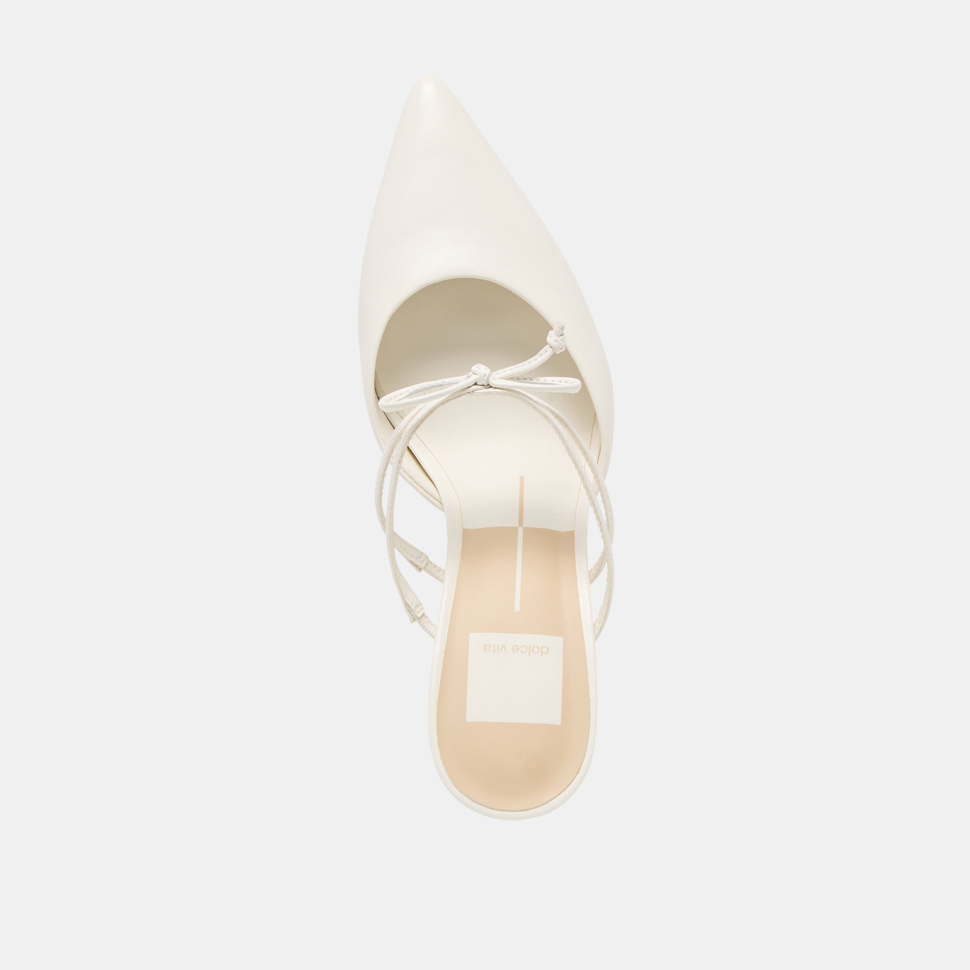 KLAIRE PEARL HEELS TRUE WHITE LEATHER