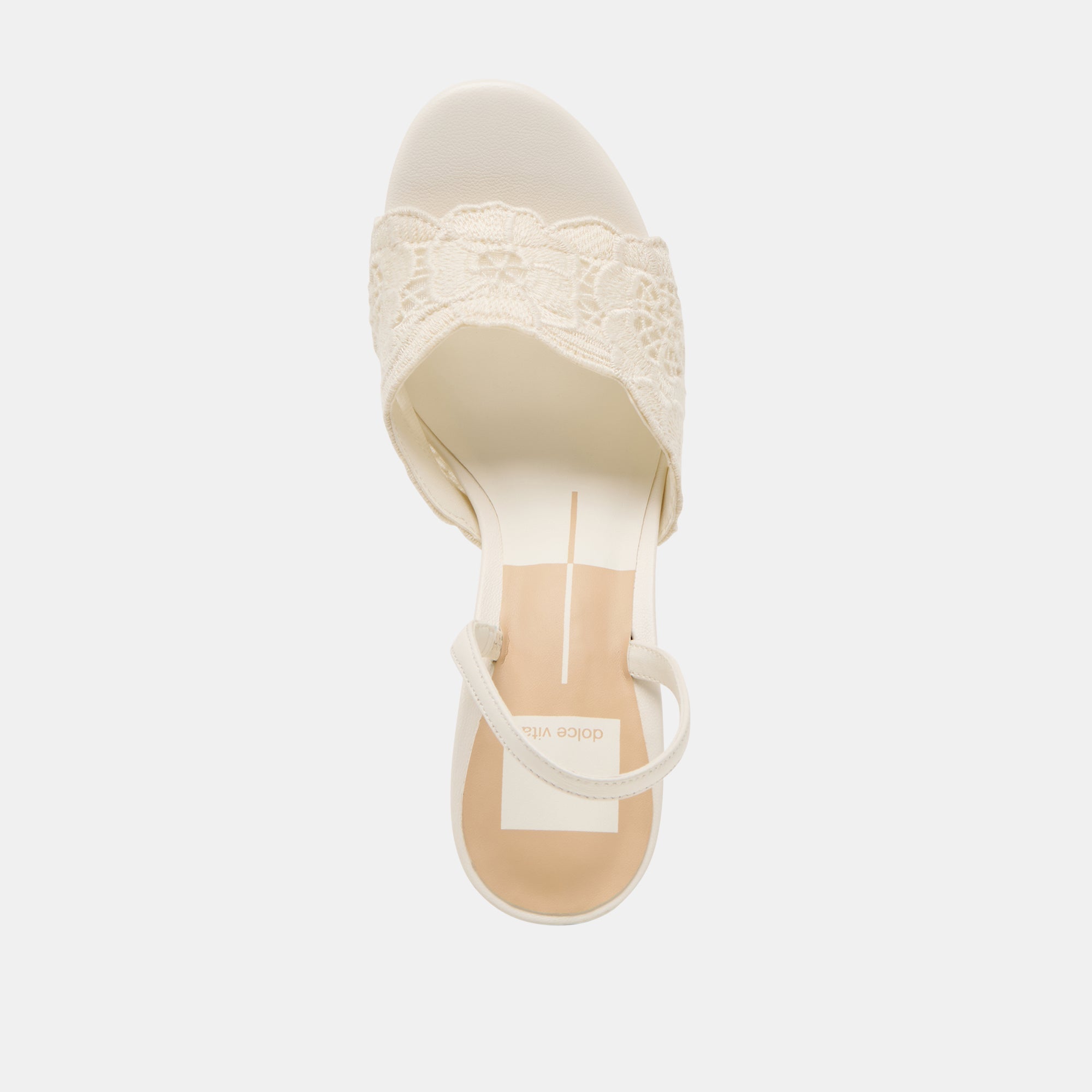 LARRA HEELS WHITE CROCHET