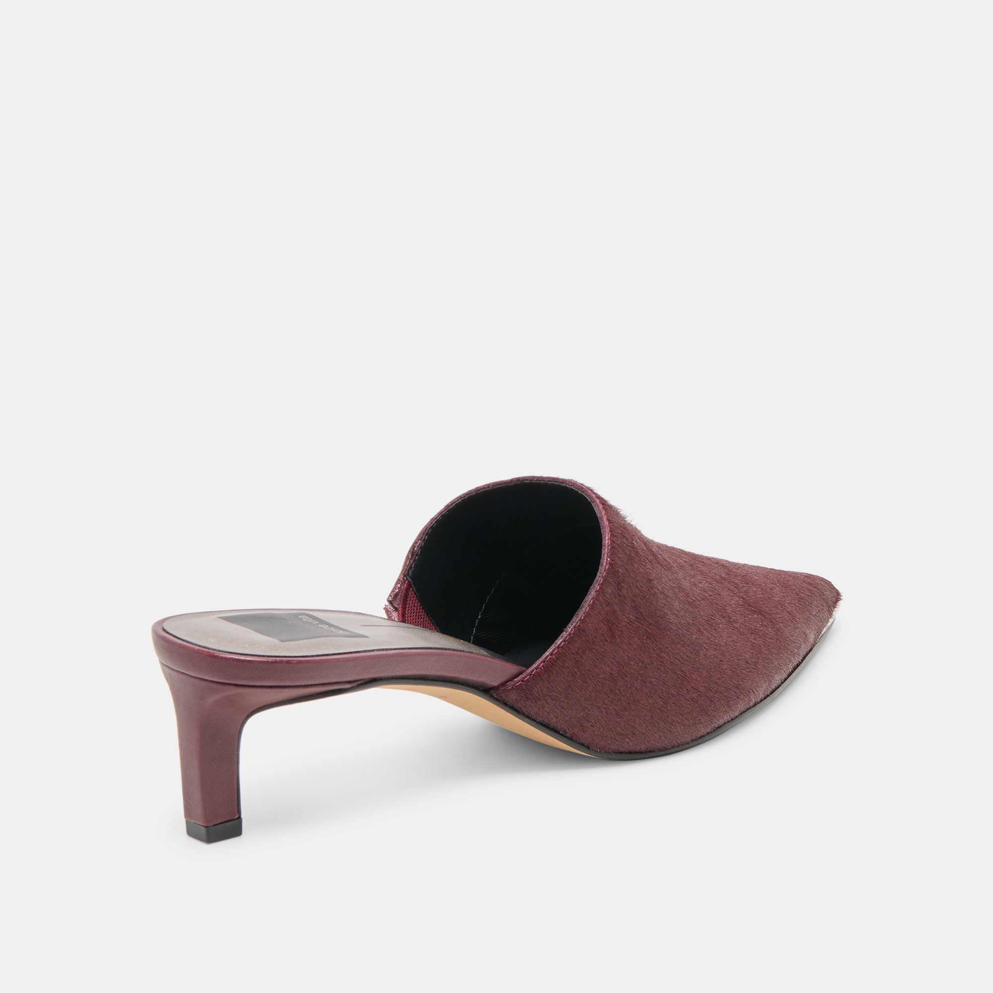LEXY HEELS BERRY CALF HAIR