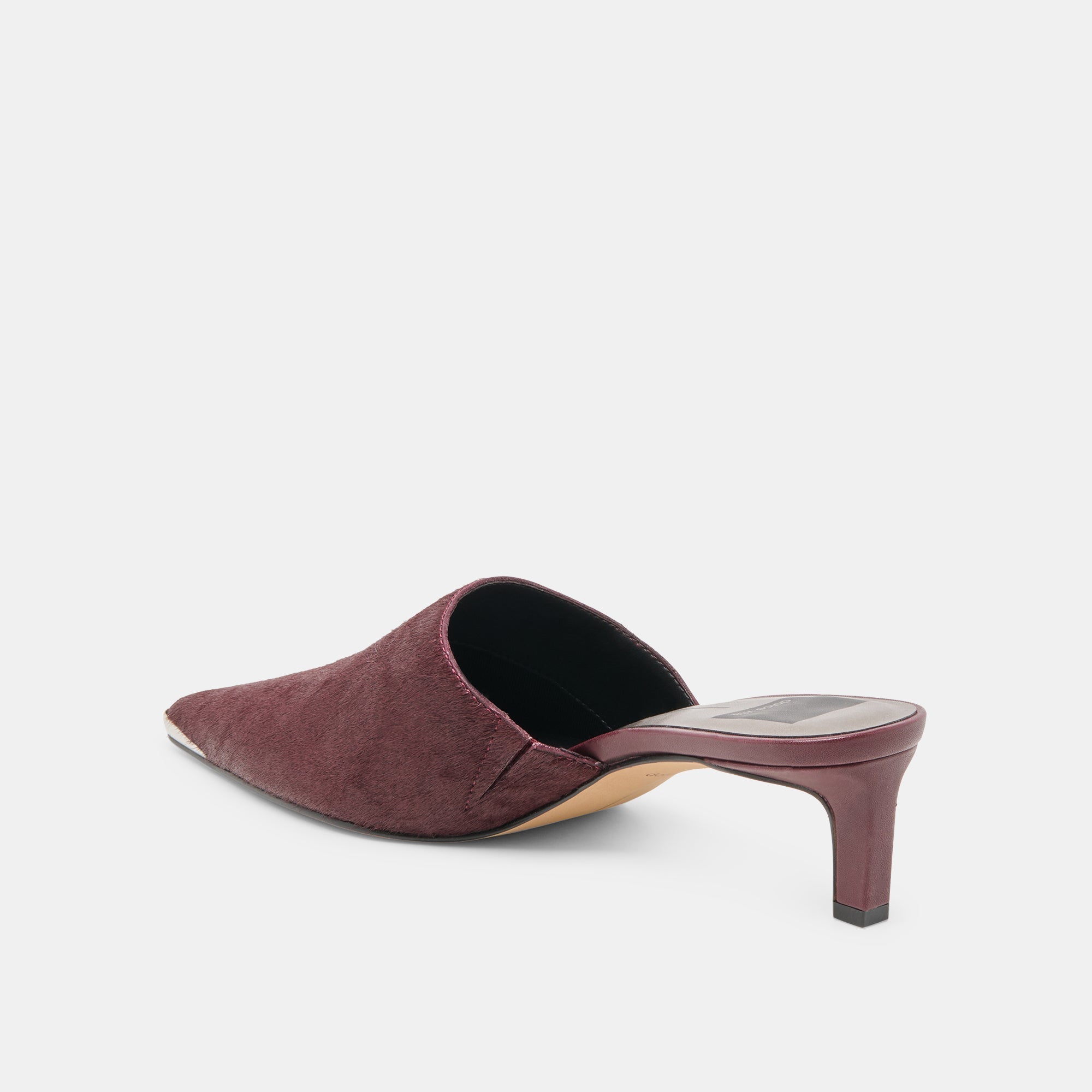 LEXY HEELS BERRY CALF HAIR
