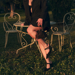 LINORE HEELS ONYX SUEDE