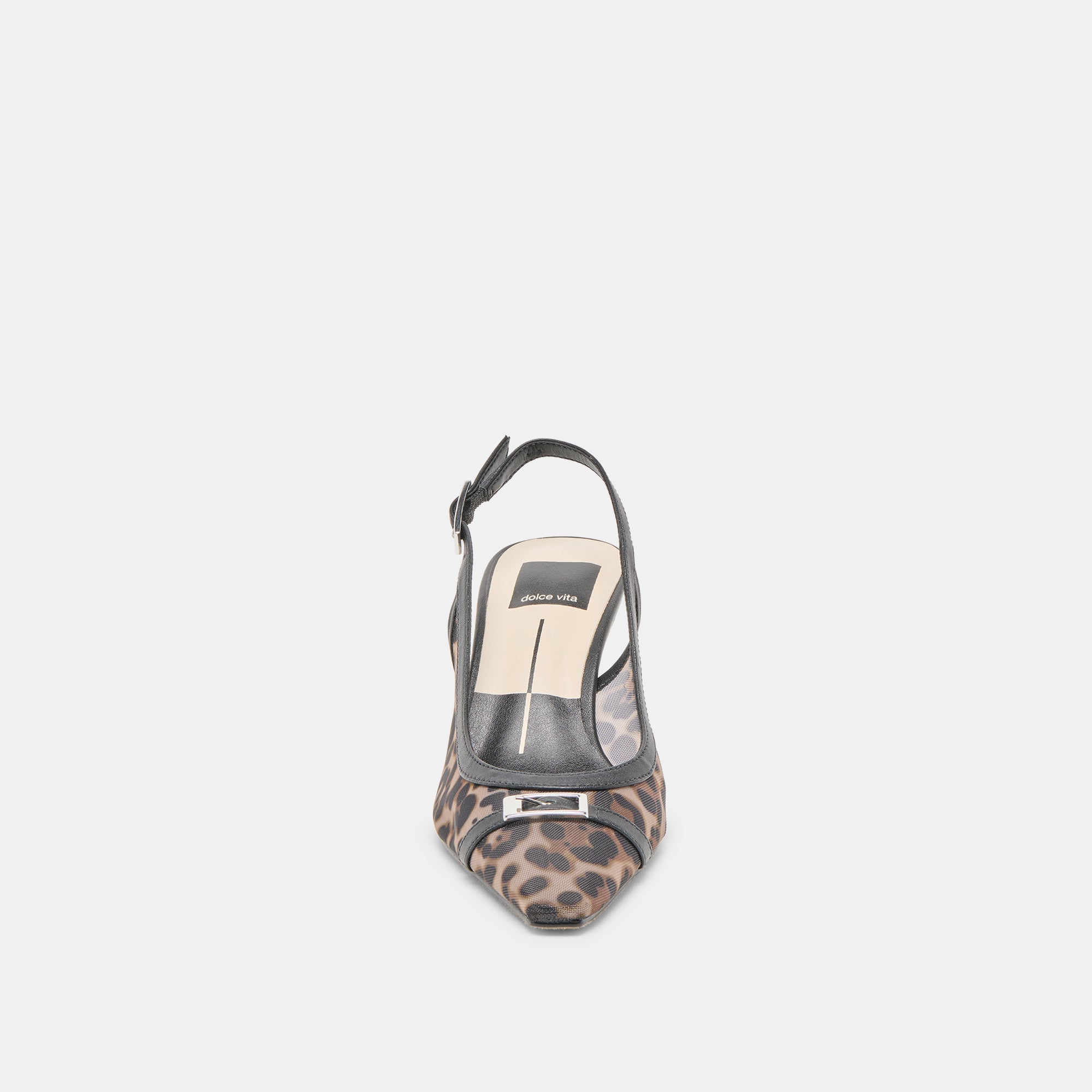 LORINE HEELS LEOPARD MESH