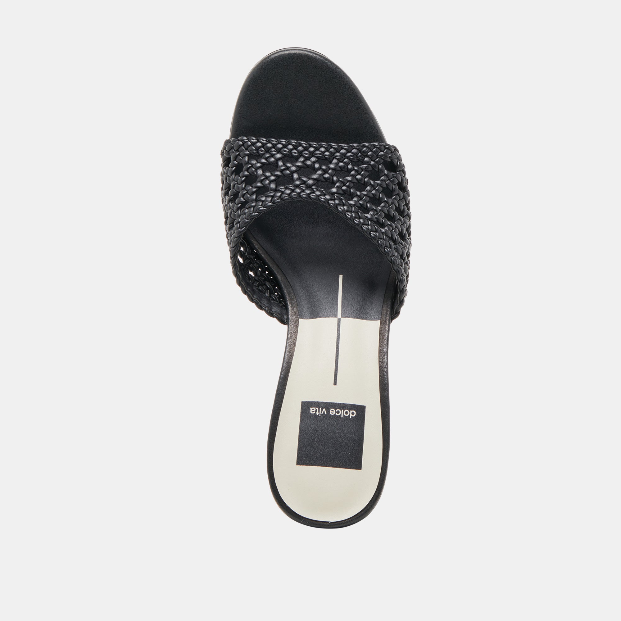 MARGOE HEELS BLACK WOVEN STELLA