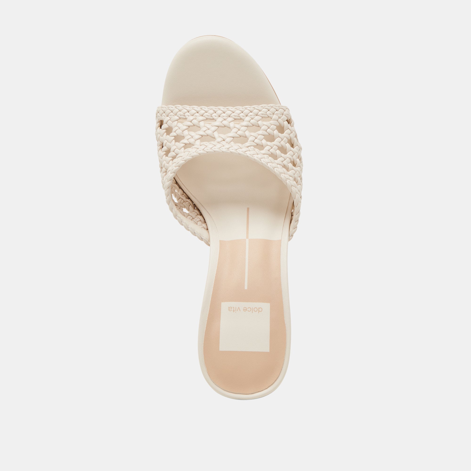 MARGOE HEELS CREME WOVEN STELLA