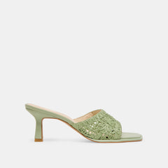 MAYLAH HEELS SAGE MACRAME
