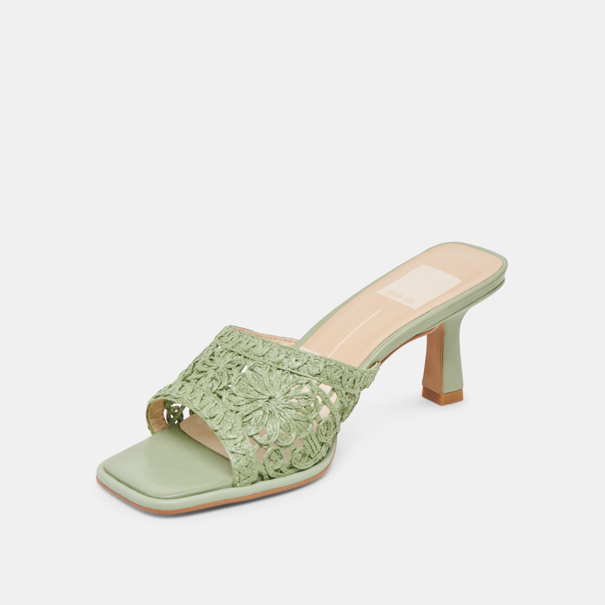 MAYLAH HEELS SAGE MACRAME