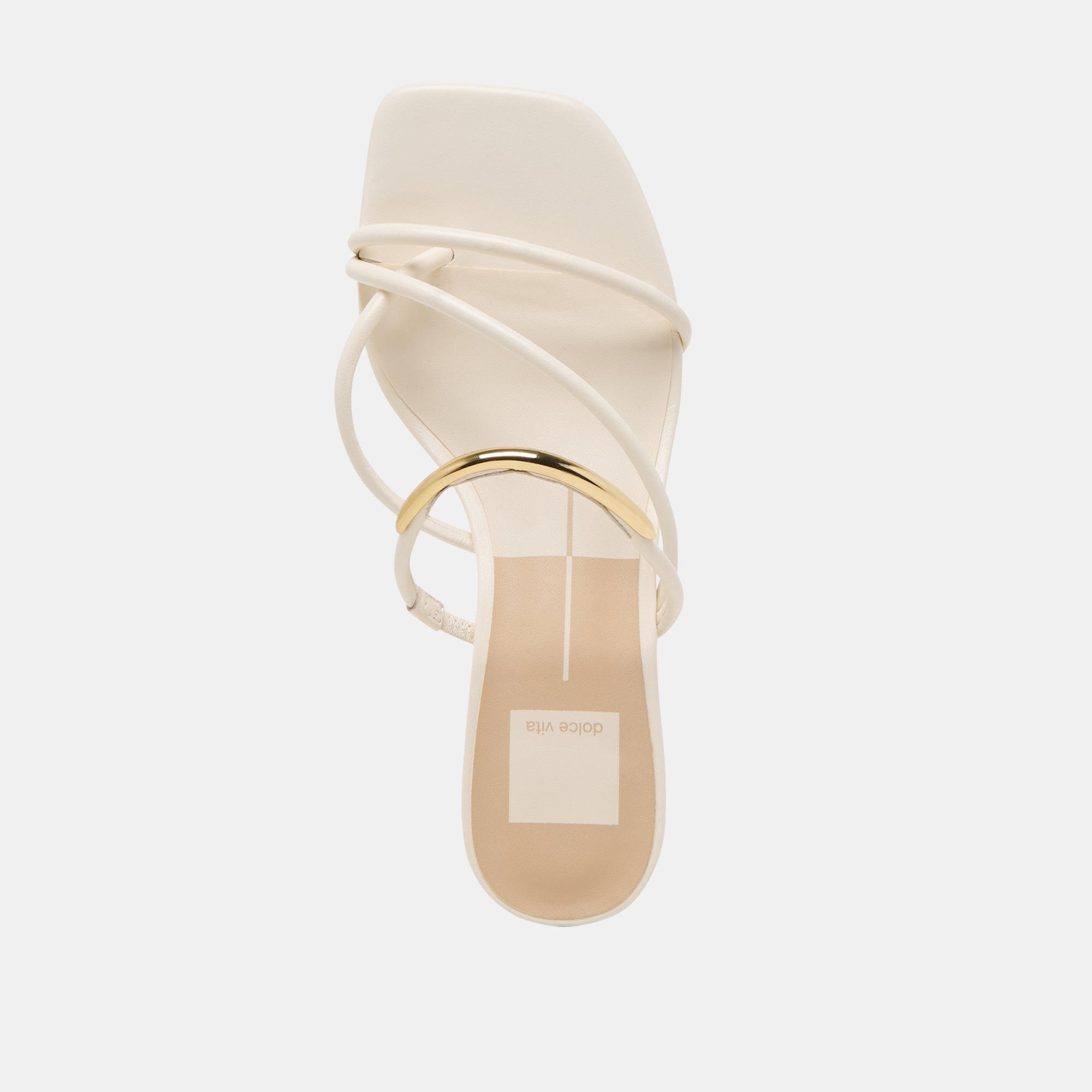 NAIRA HEELS OFF WHITE LEATHER