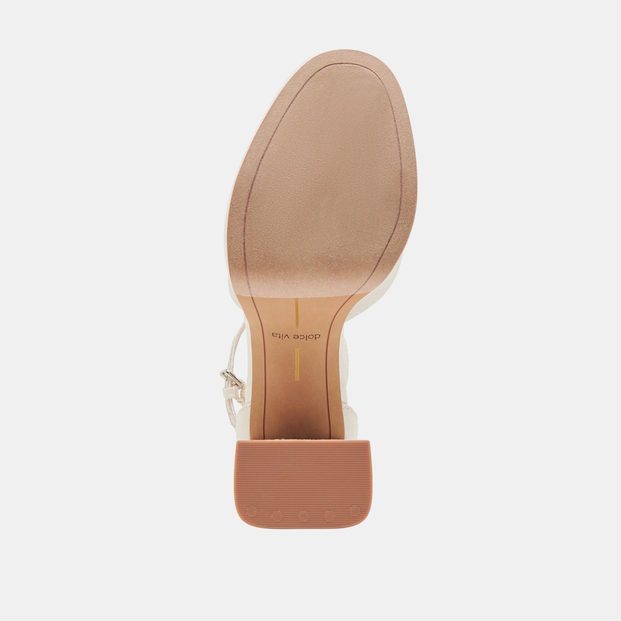 PANDRO WIDE HEELS WHITE SATIN