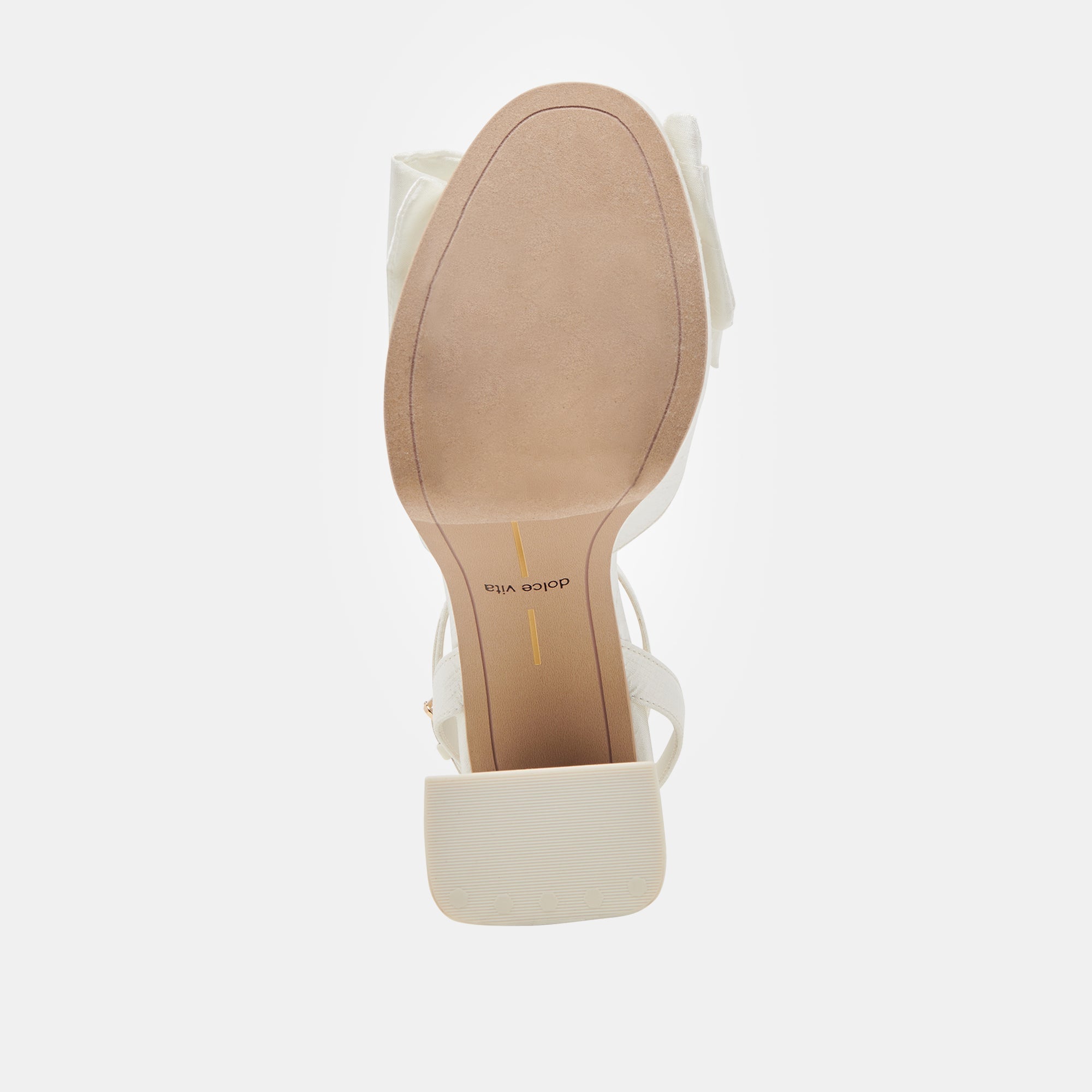 PATTON WIDE HEELS IVORY SATIN