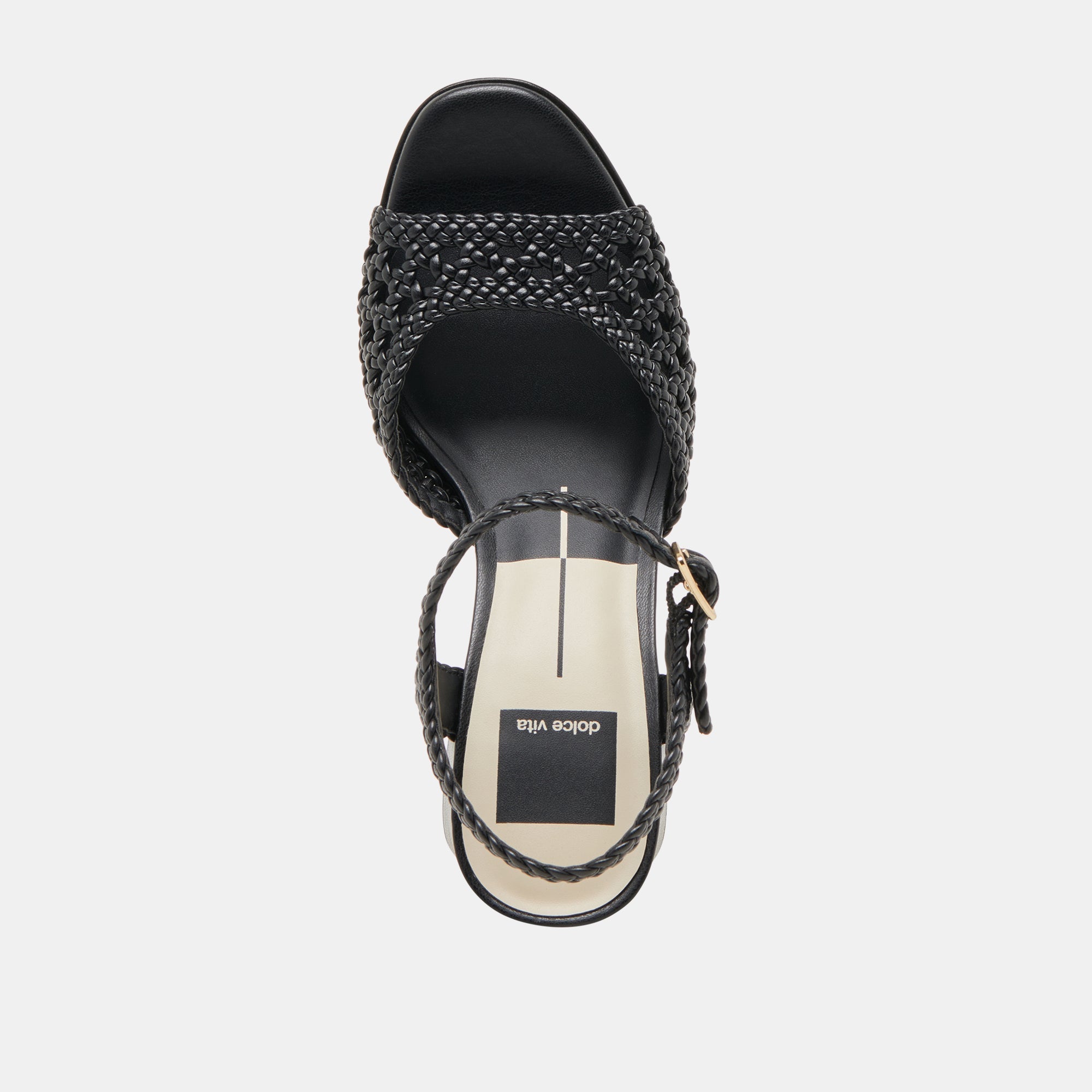PEYTEN HEELS BLACK WOVEN STELLA