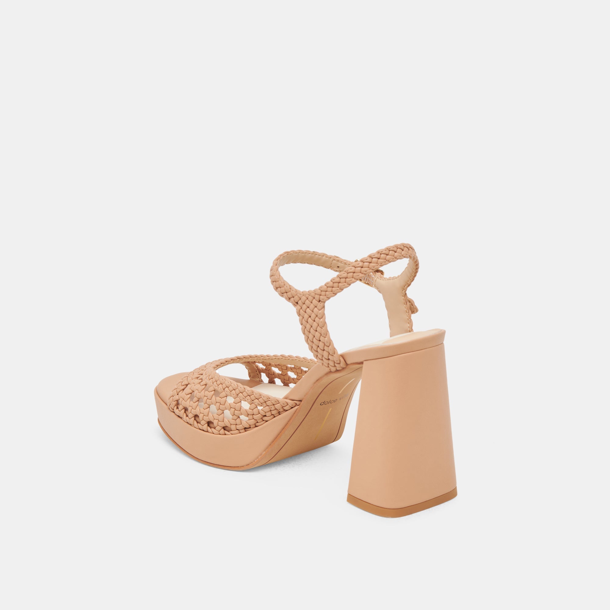 PEYTEN WIDE HEELS CAFE WOVEN STELLA