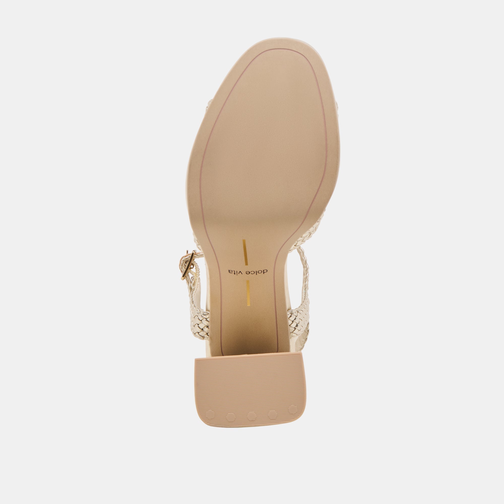 PEYTEN HEELS LIGHT GOLD WOVEN STELLA