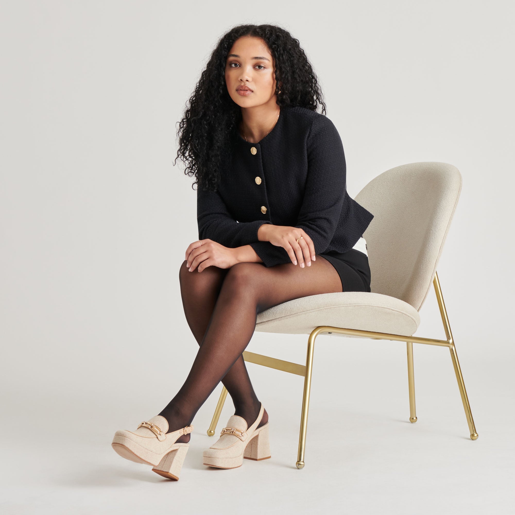 SIRUS HEELS SANDSTONE WOVEN