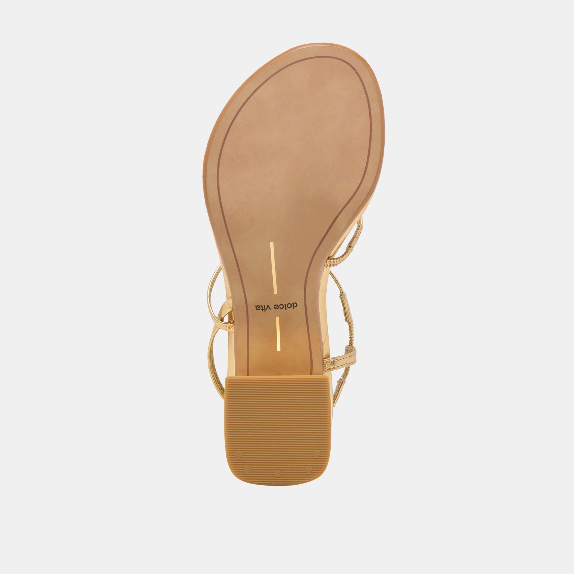 TRINI HEELS GOLD LEATHER