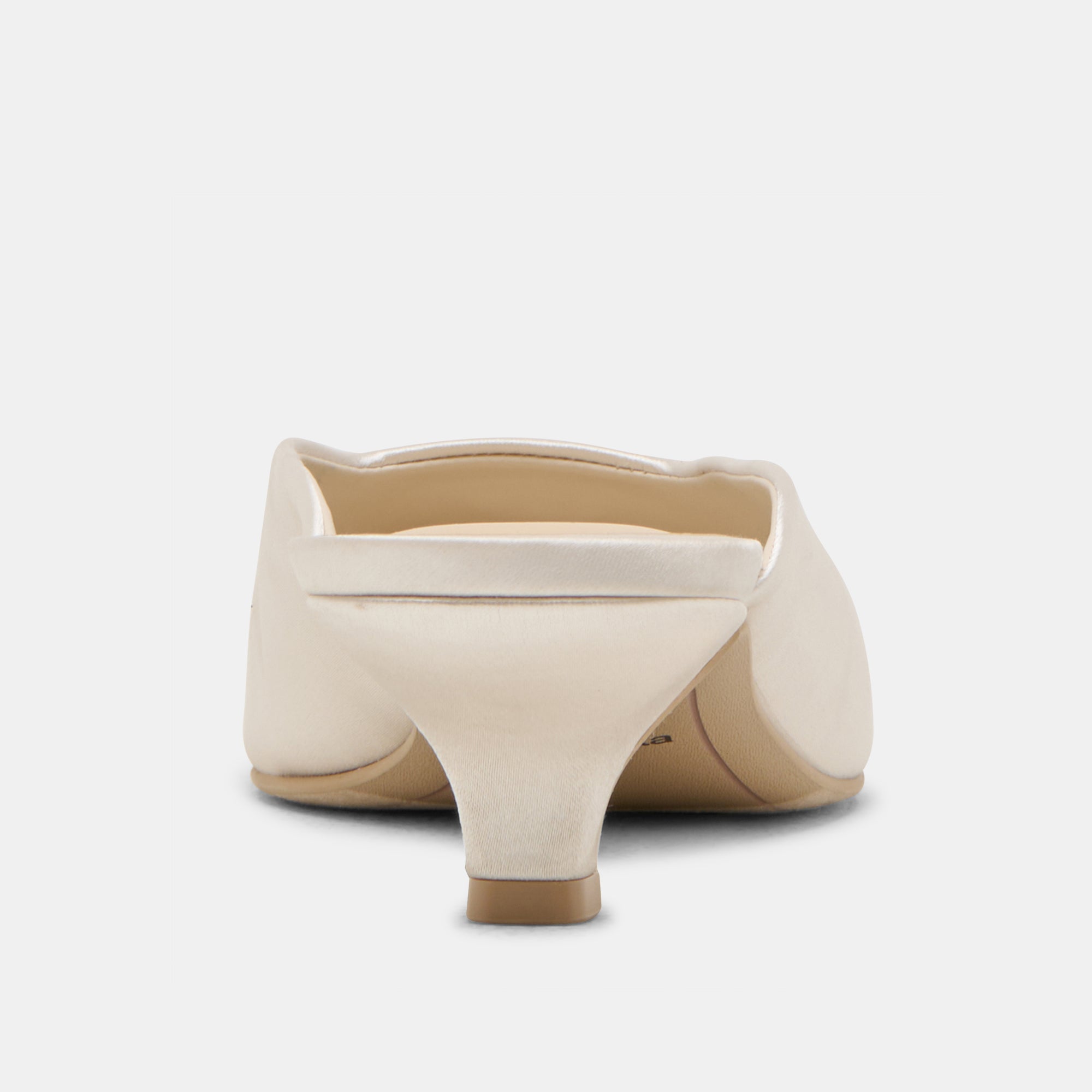 UMARA HEELS IVORY SATIN