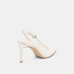 YAMI HEELS TRUE WHITE LACE