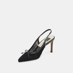 YELA HEELS BLACK TULLE