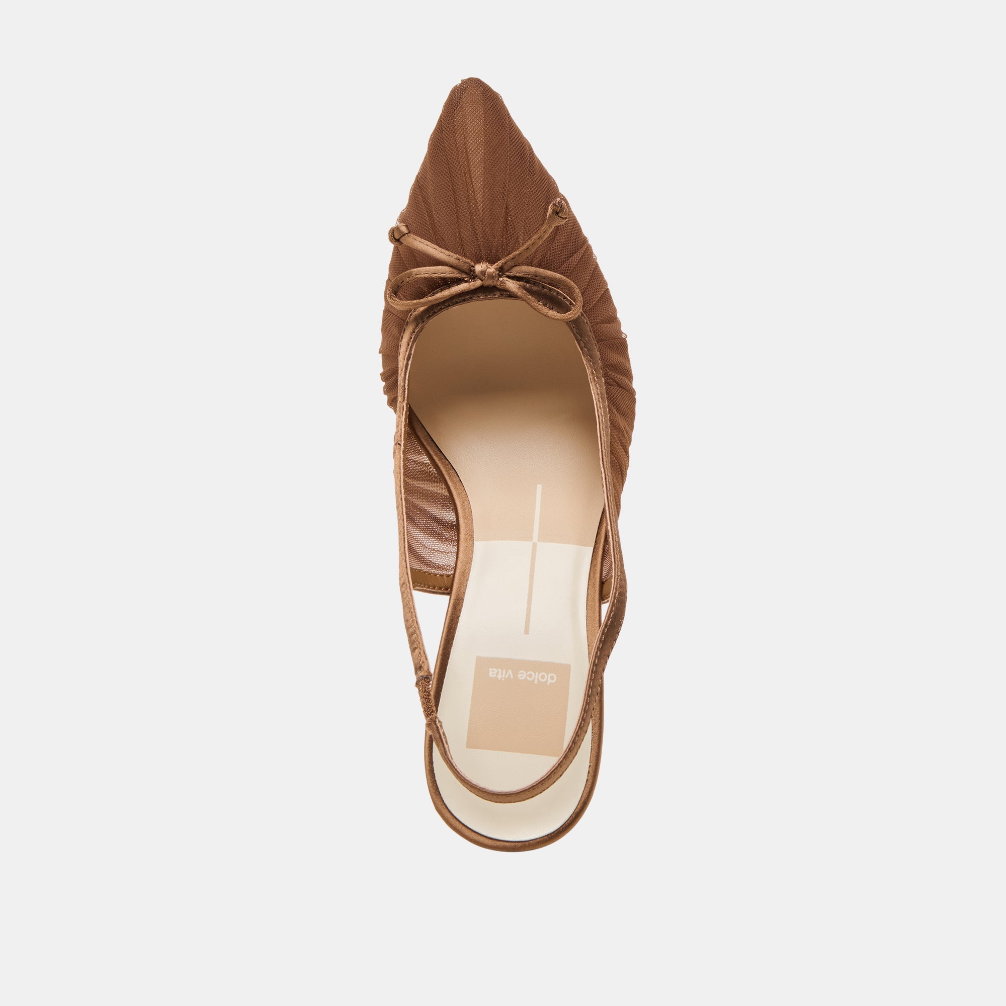 YELA HEELS MID BROWN TULLE