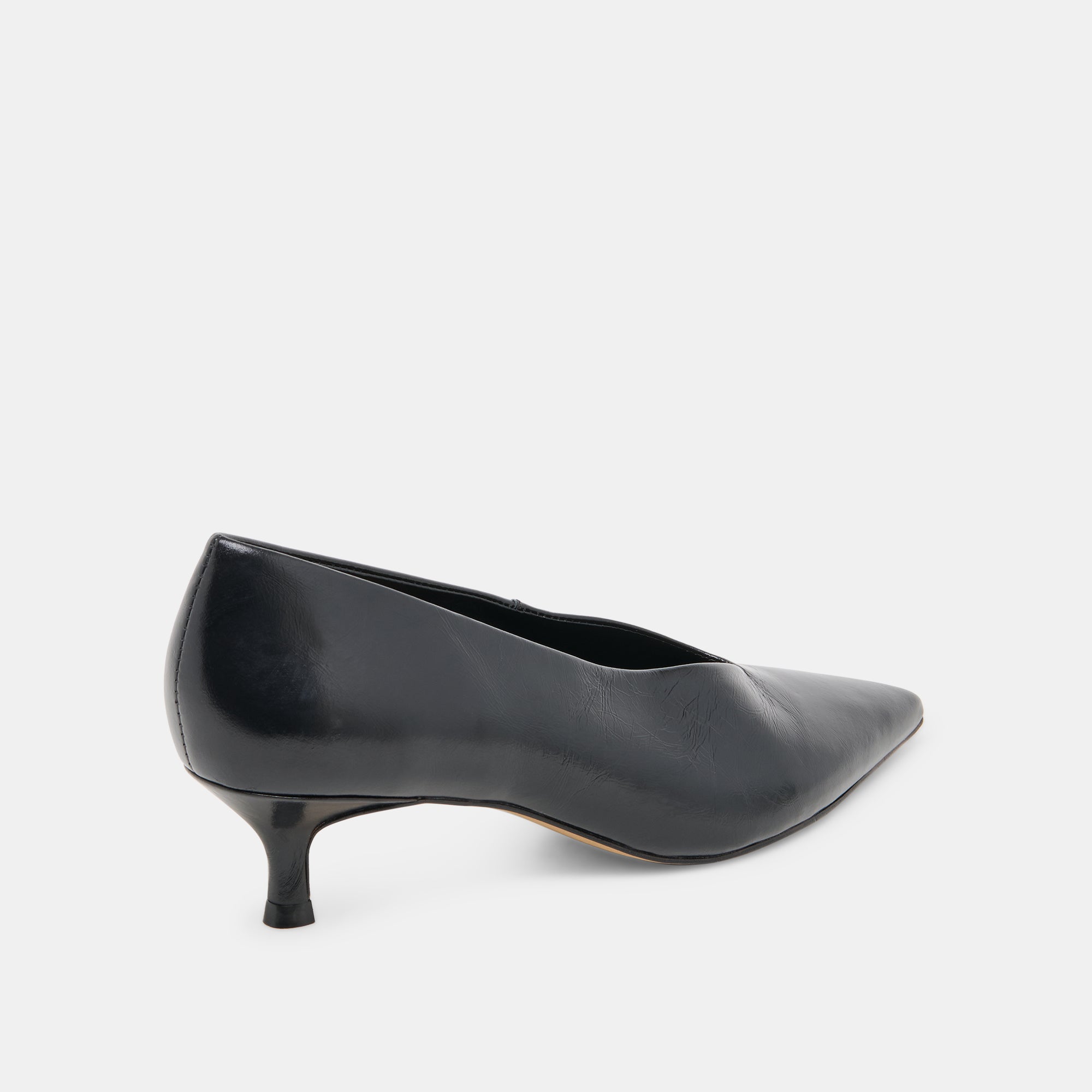 ALWYN HEELS MIDNIGHT CRINKLE PATENT
