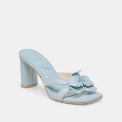 NIKIL HEELS LIGHT BLUE LEATHER