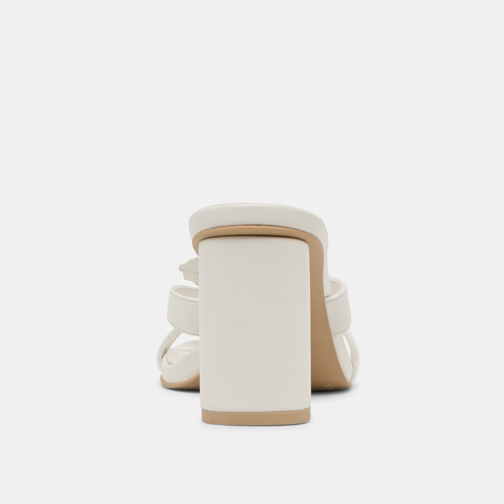 NIKIL HEELS WHITE LEATHER