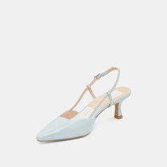 ODELA HEELS ICE BLUE LEATHER