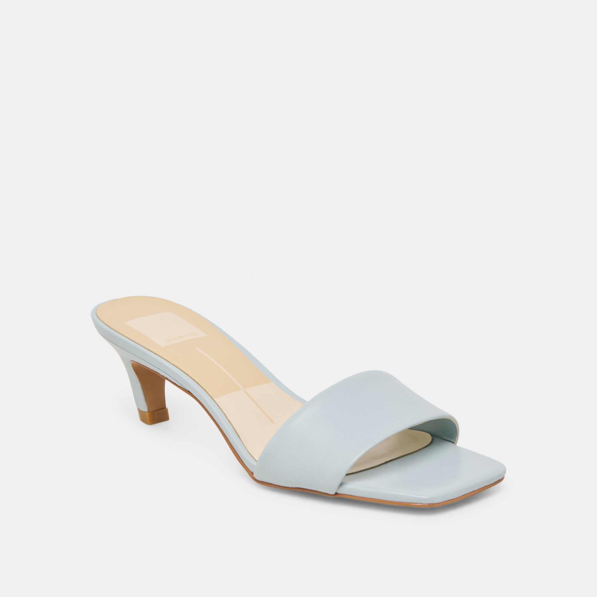 REXA HEELS ICE BLUE LEATHER