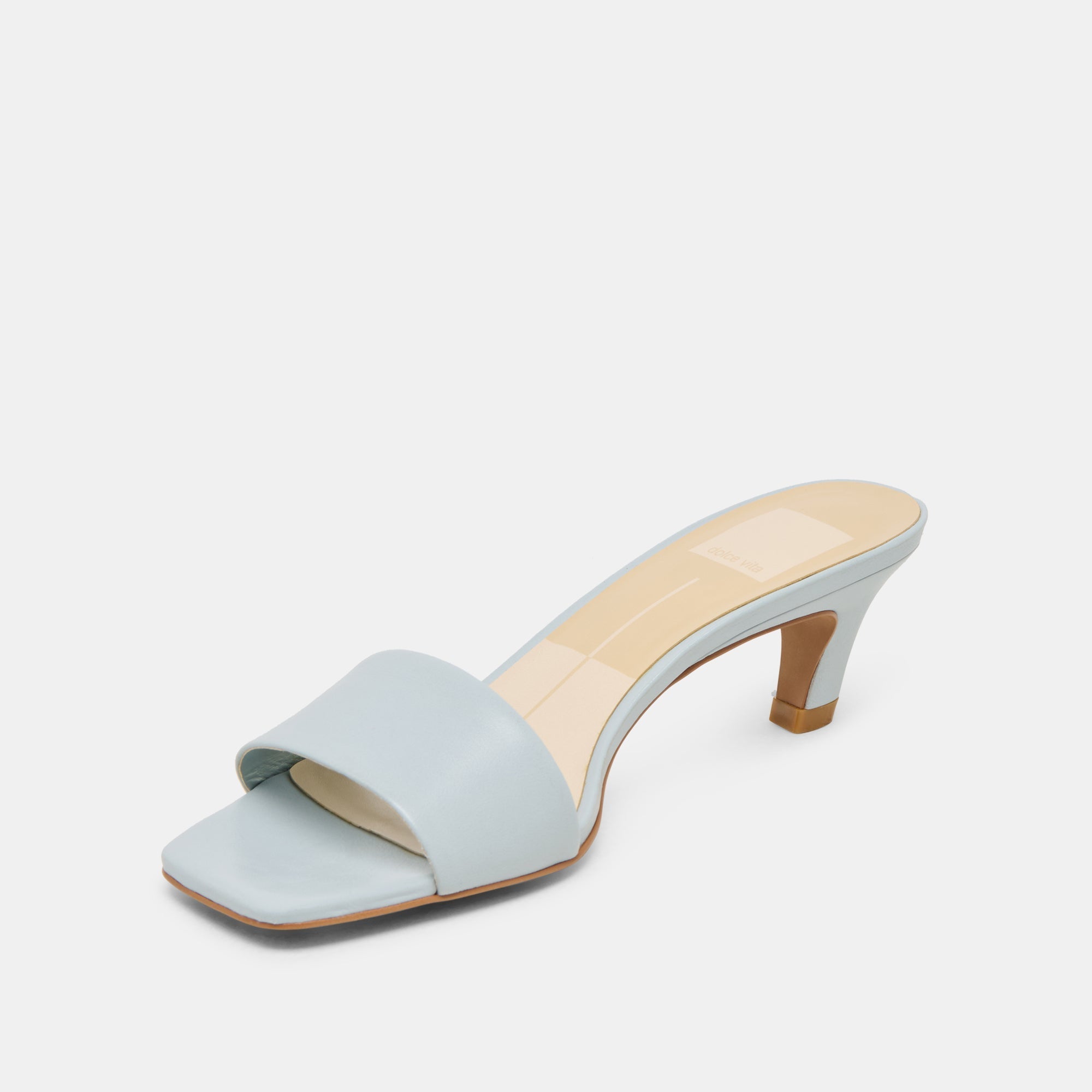 REXA HEELS ICE BLUE LEATHER