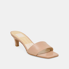 REXA HEELS LIGHT TAN LEATHER