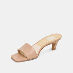 REXA HEELS LIGHT TAN LEATHER
