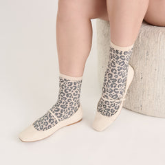 LEOPARD ANKLET SOCKS LEOPARD