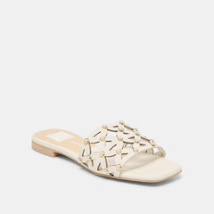 BERRIT SANDALS WHITE LEATHER
