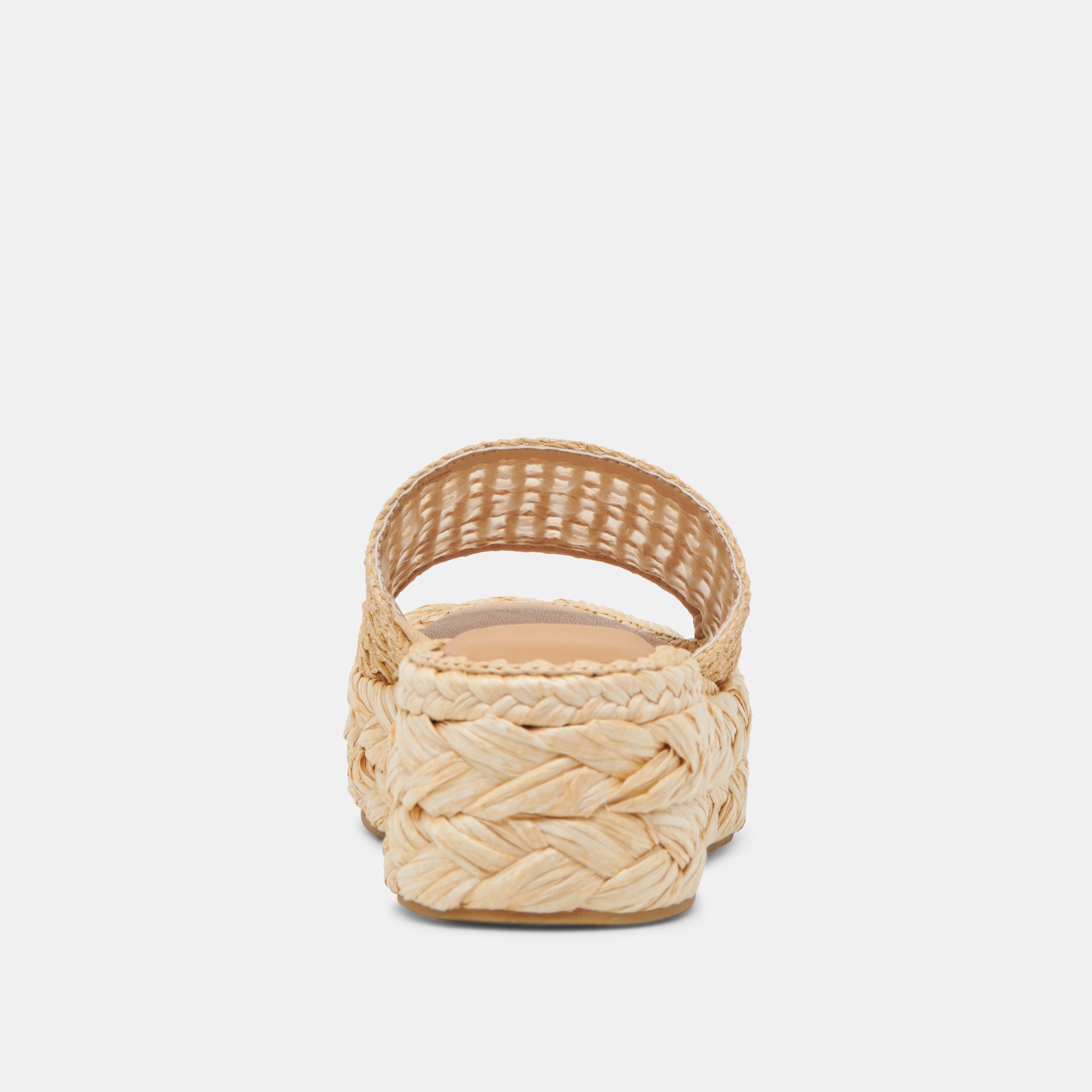 CHAVI MESH SANDALS NATURAL WOVEN RAFFIA