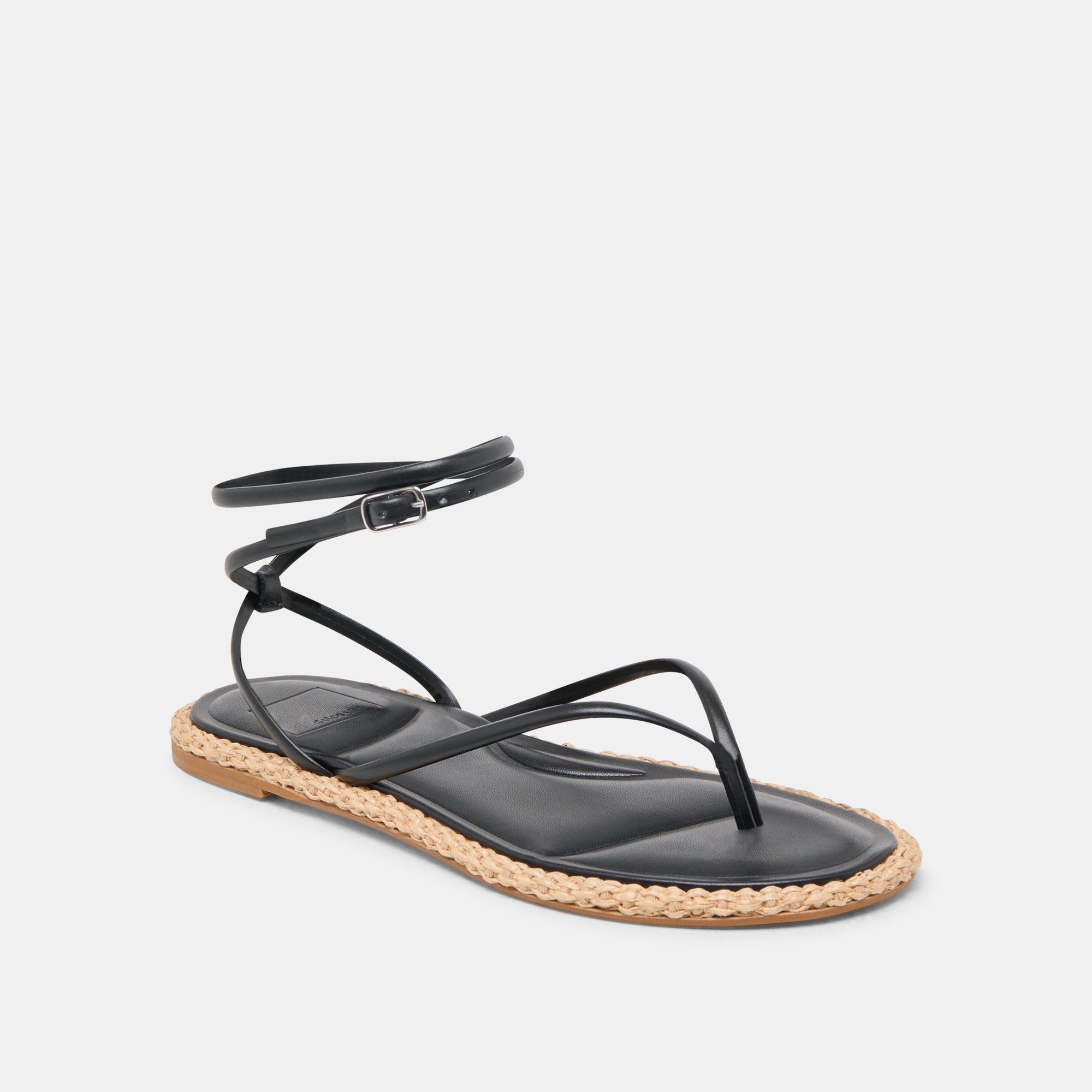 COVE SANDALS BLACK LEATHER