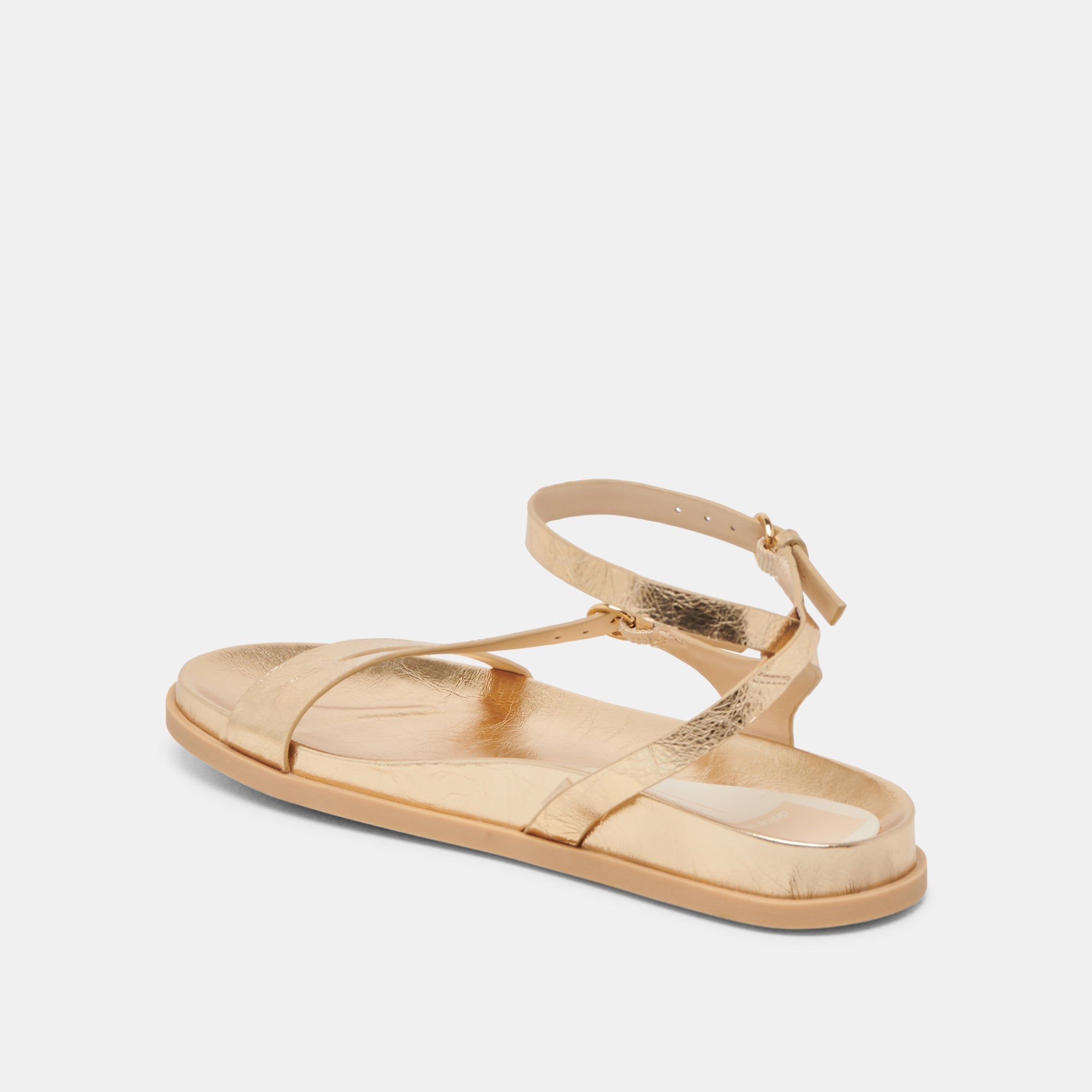 DARLIS SANDALS GOLD DISTRESSED LEATHER